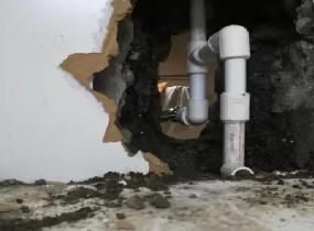 钟楼厨房下水管道漏水检测
